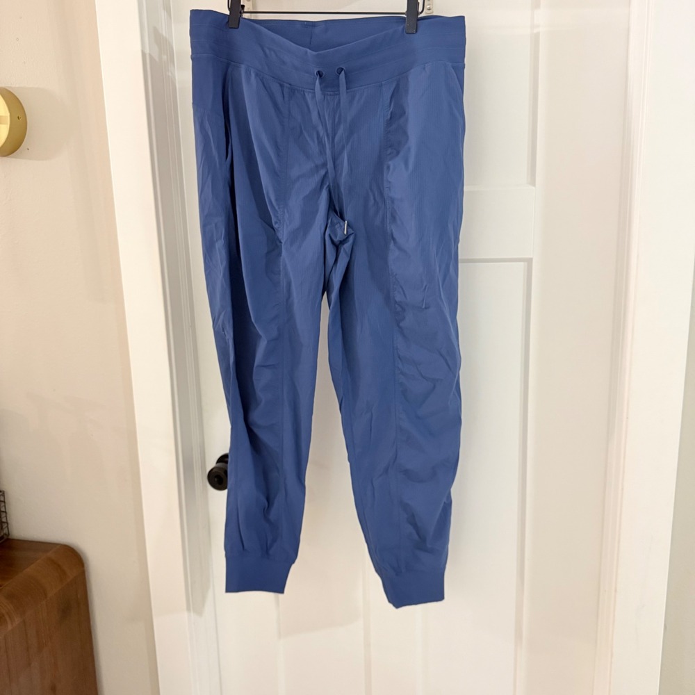 Lululemon Dance Studio Mid-Rise Jogger Full Length Shade Blue W5ENMS Size 14